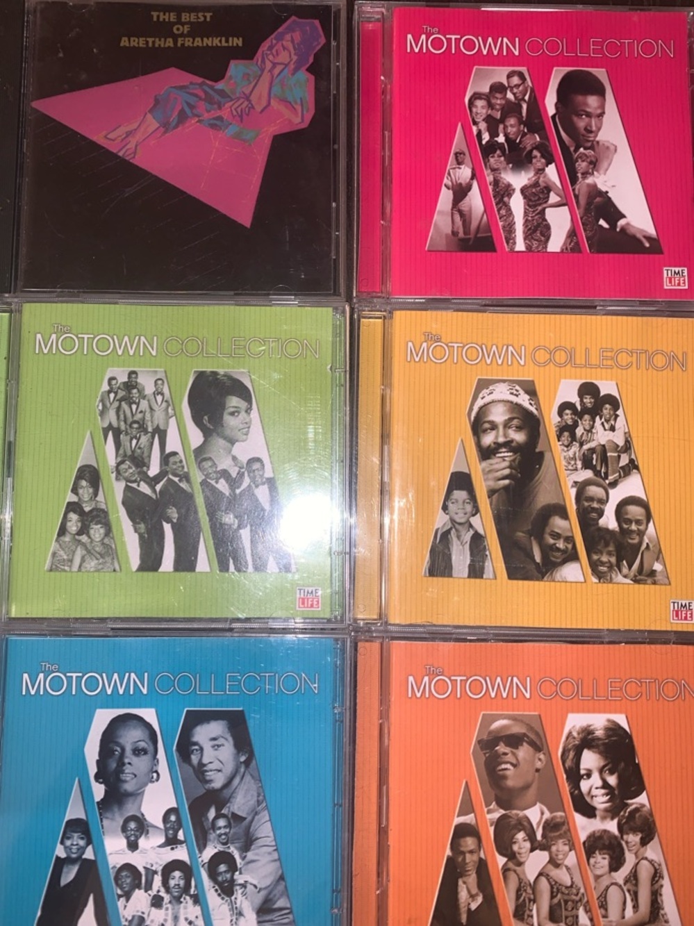 Motown Collection CD Set - Bright Multi-Color Covers + Aretha Franklin CD